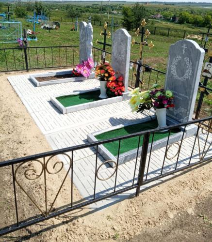 Установка мрамора на большие плиты мощения