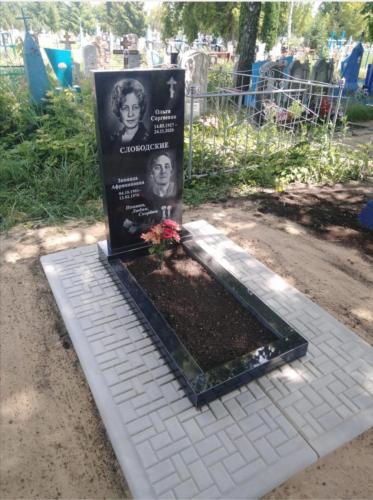 Гранитный памятник на двоих 50*100 см